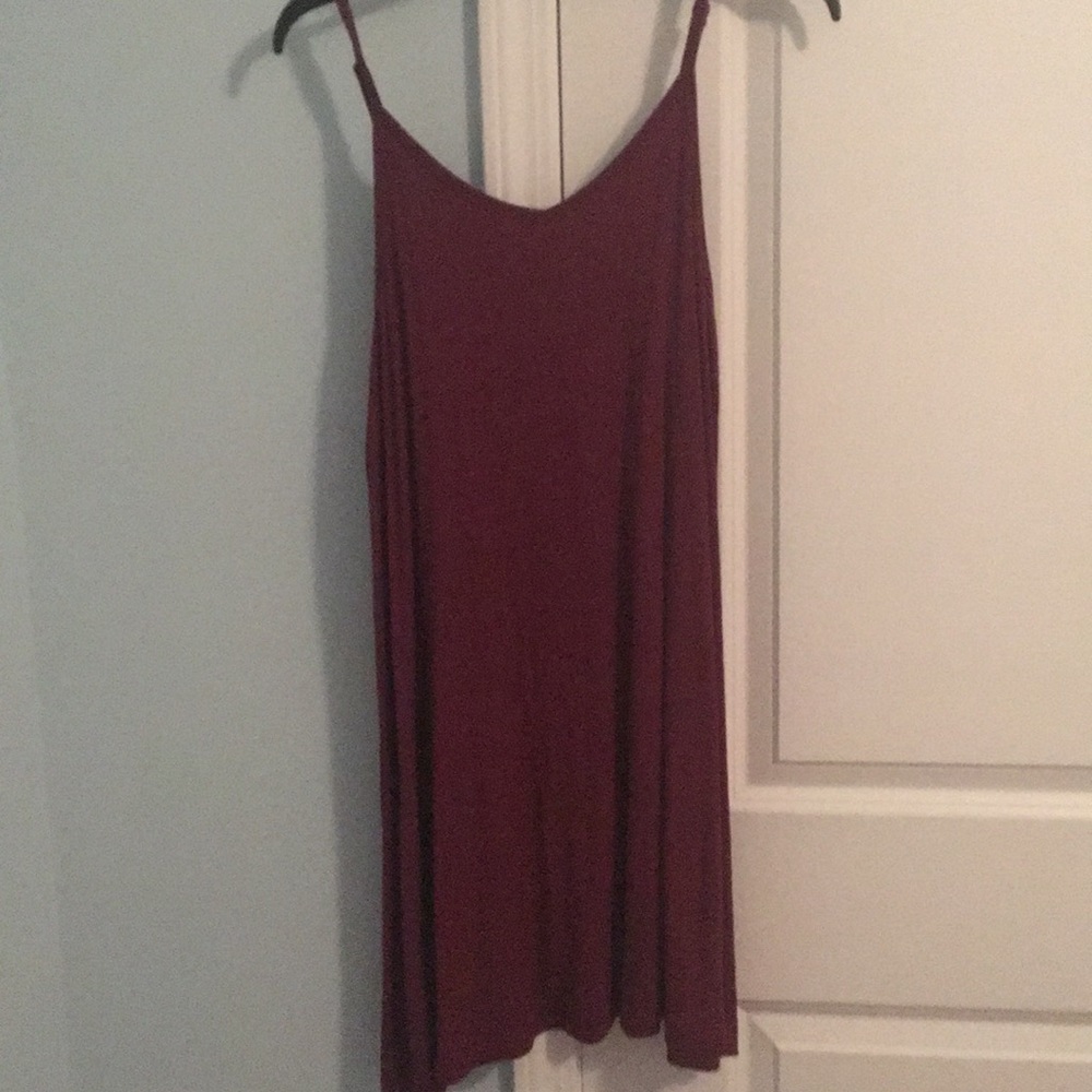 Burgundy dress